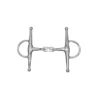 JHL Pro Steel French-Link Full-Cheek Eggbutt Snaffle Bit In Silver -Equestrian Supply Store EQUINE JHL U ProSteelFrenchLinkFullCheekEggbuttSnaffleBit Silver