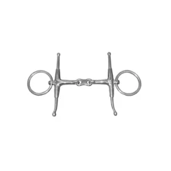 JHL Pro Steel French-Link Fulmer Snaffle Bit In Silver