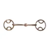 JHL Pro Steel Loop-Ring Snaffle Bit In Gold -Equestrian Supply Store EQUINE JHL U ProSteelLoopRingSnaffleBit Gold