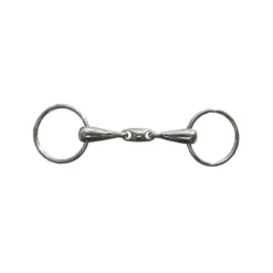 JHL Pro Steel Loose-Ring Snaffle W/Lozenge In Silver
