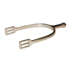 JHL Pro Steel 25mm Ladies German Dressage Spurs In Silver