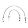 KM Elite Plastic Coated Long Chain In Silver -Equestrian Supply Store EQUINE KMElite U PlaticCoatedChain Long Silver