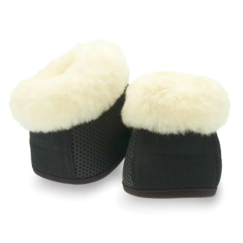 KM Elite Pro Mesh Over Reach Boots W/Lambswool In Black 3 KM Elite Pro Mesh Over Reach Boots W/Lambswool In Black