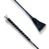 KM Elite Short Jump Whip W/Felt/Crystal Grip In Black -Equestrian Supply Store EQUINE KMElite U ShortJumpWhipe wFeltCrystalGrip Black