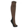 Mark Todd Competition Socks In Chocolate/Black
