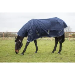 Mark Todd Lightweight Turnout Rug In Navy/Beige