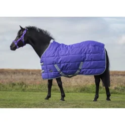 Mark Todd Mediumweight Pony Stable Rug In Purple/Grey