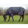 Mark Todd Mediumweight Pony Turnout Rug In Navy/Orange Stars 2 Mark Todd Mediumweight Pony Turnout Rug In Navy/Orange Stars -Equestrian Supply Store EQUINE MarkTodd U MediumweightPonyTurnoutRug NavyOrangeStar