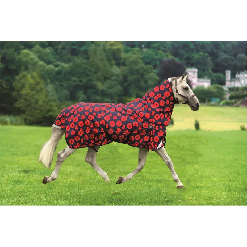 Mark Todd Mediumweight Turnout W/Neck In Navy/Poppy Appeal 3 Mark Todd Mediumweight Turnout W/Neck In Navy/Poppy Appeal