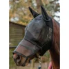 Mark Todd Padded Full Face Fly Mask In Black 1 Mark Todd Padded Full Face Fly Mask In Black -Equestrian Supply Store EQUINE MarkTodd U PaddedFullFaceFlyMask Black
