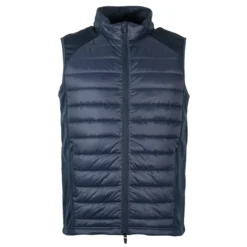Mark Todd Quilted Gilet In Navy