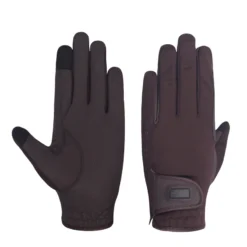 Mark Todd Softshell Gloves In Brown