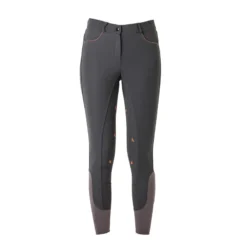 Mark Todd Elisabeth Sport Womens Breeches In Anthracite/Orange