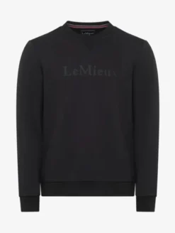 LeMieux Mens Elite Crew Sweatshirt Black