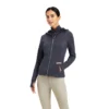 Ariat Women's Lumina Full Zip Sweatshirt Ebony -Equestrian Supply Store F22 WMS ENGL 10041387 front