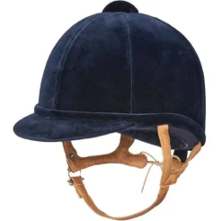 Charles Owen Fian Velvet Riding Hat Navy