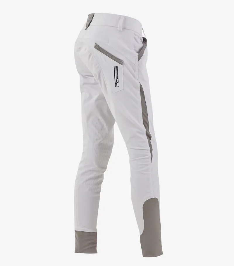 Premier Equine Gando Boys Gel Knee Riding Breeches White 3 Premier Equine Gando Boys Gel Knee Riding Breeches White
