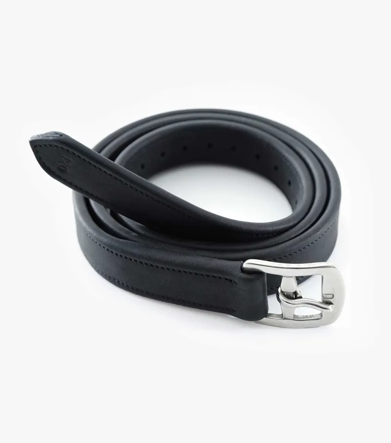 Premier Equine German Aniline Stirrup Leathers Black 3 Premier Equine German Aniline Stirrup Leathers Black