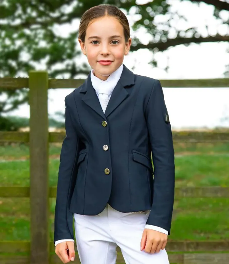 Premier Equine Hagen Girls Competition Jacket Navy 3 Premier Equine Hagen Girls Competition Jacket Navy