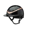 Charles Owen Halo Luxe Hat Black Gloss / Rose Gold Wide Peak -Equestrian Supply Store Halo20Luxe20Black20Gloss Rose20Gold