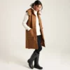 Joules Women's Chatsworth Longline Quilted Gilet - Rust -Equestrian Supply Store IMG 3811 600x600 1