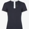 LeMieux Young Rider Belle Show Shirt Navy -Equestrian Supply Store IT03015 product YRbelleshowshirt navy 1
