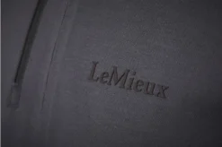 LeMieux Mens Elite Zip Polo Shirt Charcoal -Equestrian Supply Store IT03168 detail menselitezippolo charcoal 4