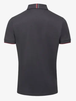 LeMieux Mens Elite Zip Polo Shirt Charcoal -Equestrian Supply Store IT03168 product menselitezippolo charcoal 4