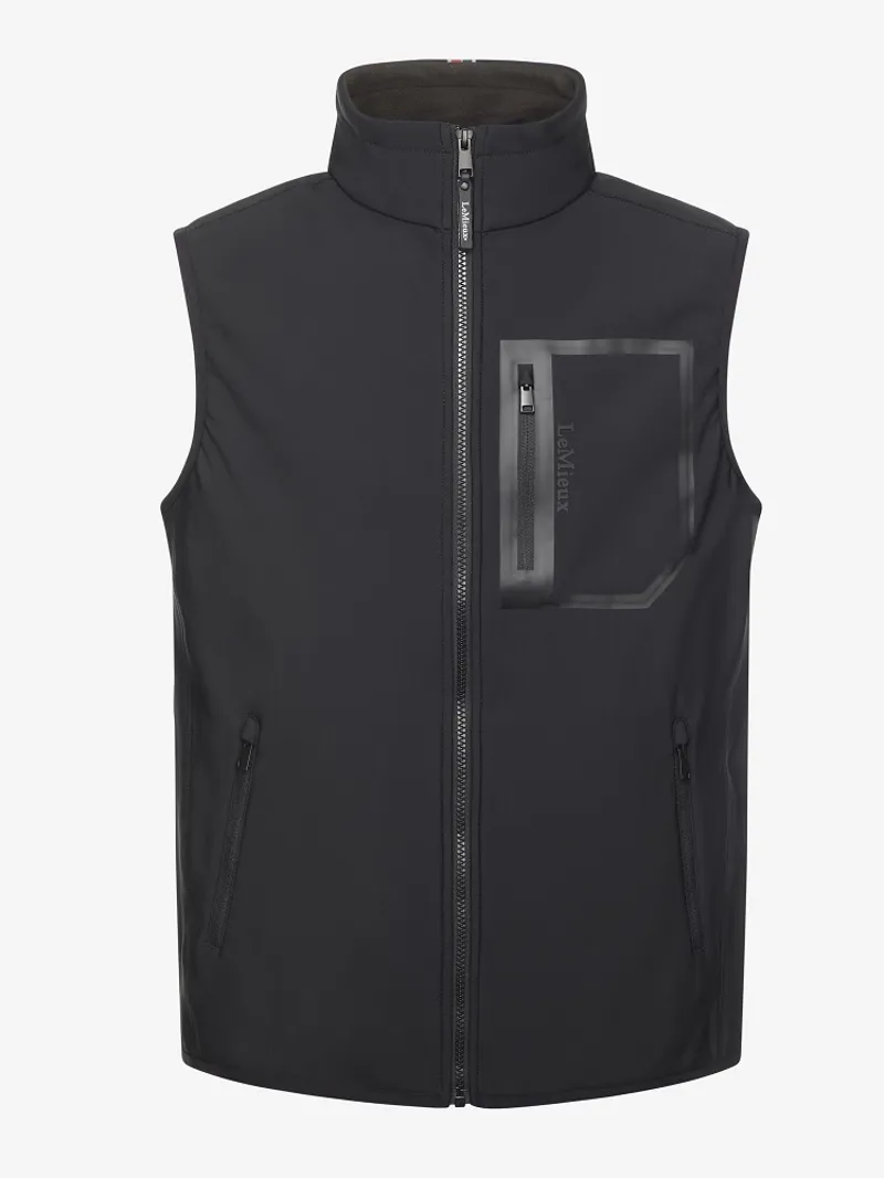 LeMieux Mens Elite Fleece Gilet Black 3 LeMieux Mens Elite Fleece Gilet Black