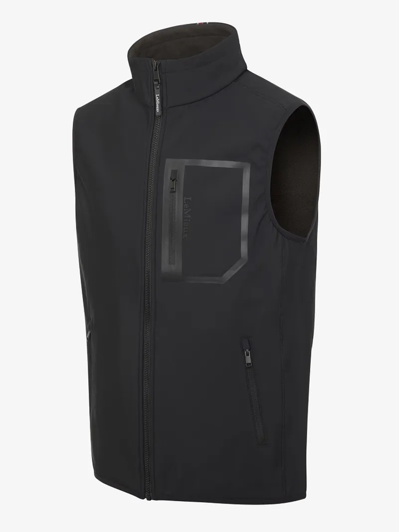 LeMieux Mens Elite Fleece Gilet Black 4 LeMieux Mens Elite Fleece Gilet Black - Image 2