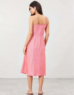 Equestrian Supply Store -Equestrian Supply Store Joules Abby Solid Womens Button Through Strappy Dress 9