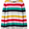 Joules Asha Crew Neck Jumper Rainbow Stripe - UK8