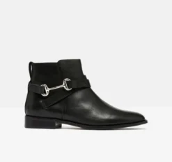 Joules Cottenham Short Leather Strap Boot Black -Equestrian Supply Store Joules Cottenham Short Leather Strap Boot 1