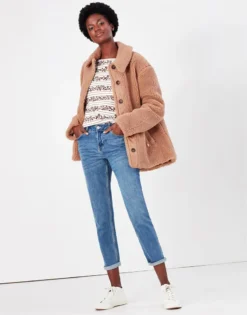 Joules Harbour Print Jersey Top Cream Leopard Stripe -Equestrian Supply Store Joules Harbour Print Jersey Top Cream Leopard Stripe 4