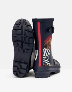 Joules Molly Mid Height Printed Wellies Navy Sausage Dog -Equestrian Supply Store Joules Molly Mid Height Printed Wellies Navy Sausage Dog 6