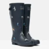 Joules Welly Print With Adjustable Back Gusset Navy Dogs 2 Joules Welly Print With Adjustable Back Gusset Navy Dogs -Equestrian Supply Store Joules Welly Print With Adjustable Back Gusset Navy Dogs 2