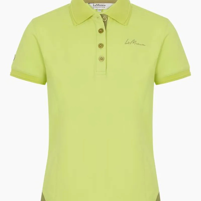 LeMieux Young Rider Polo Shirt Kiwi 2 LeMieux Young Rider Polo Shirt Kiwi