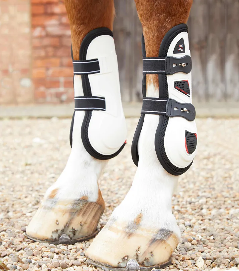 Premier Equine Kevlar Airtechnology Tendon Boots White 3 Premier Equine Kevlar Airtechnology Tendon Boots White
