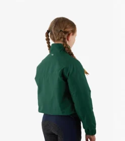 Premier Equine Junior Pro Rider Unisex Riding Jacket Green -Equestrian Supply Store Kids Pro Rider Unisex Waterproof Riding Jacket Green 3
