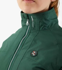 Premier Equine Junior Pro Rider Unisex Riding Jacket Green -Equestrian Supply Store Kids Pro Rider Unisex Waterproof Riding Jacket Green 4