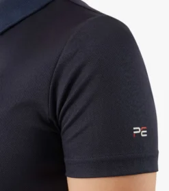 Premier Equine Junior Unisex Riding Polo Shirt Navy -Equestrian Supply Store Kids Unisex Pro Polo Shirt Navy 6