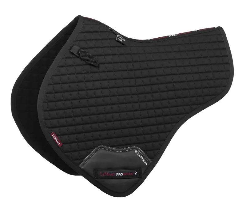 LeMieux Cotton Close Contact Half Square Black Large 3 LeMieux Cotton Close Contact Half Square Black Large