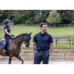 LeMieux Elite Mens Polo Shirt Navy -Equestrian Supply Store LeMieux Elite Mens Polo Shirt Navy 2