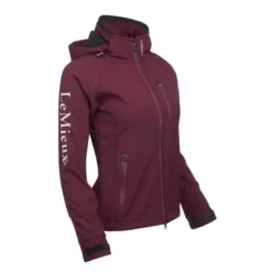 LeMieux Elite Ladies Soft Shell Jacket Burgundy -Equestrian Supply Store LeMieux Elite Womens Soft Shell Jacket Burgundy 2