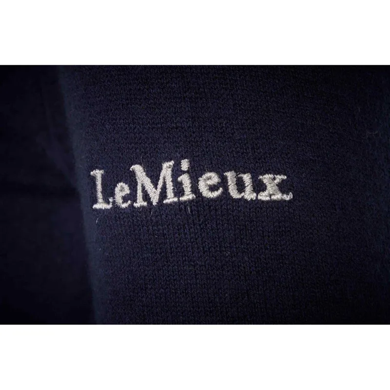 LeMieux Elite Ladies V-Neck Jumper Navy 6 LeMieux Elite Ladies V-Neck Jumper Navy - Image 4