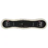 LeMieux Integrated Dressage Girth Black/Natural -Equestrian Supply Store LeMieux Merino Lambswool Intergrated Web Dressage Girth 6