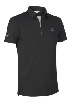 LeMieux Mens Polo Shirt Black -Equestrian Supply Store LeMieux Monsieur Mens Polo Shirt Black 3