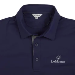 LeMieux Mens Polo Shirt Navy -Equestrian Supply Store LeMieux Monsieur Mens Polo Shirt Navy 5 2