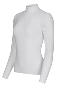 LeMieux Olivia Long Sleeve Show Shirt White -Equestrian Supply Store LeMieux Olivia Long Sleeve Show Shirt White 2 2