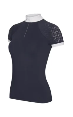 LeMieux Olivia Short Sleeve Show Shirt Navy -Equestrian Supply Store LeMieux Olivia Short Sleeve Show Shirt Navy 2